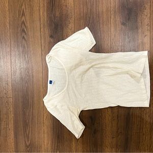 Fitted Rib-Knit T-Shirt